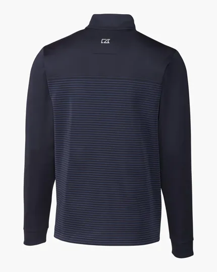 Traverse Recycled Smooth Stretch Big & Tall Stripe Quarter Zip Pullover — view 7