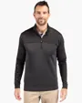 Traverse Recycled Smooth Stretch Big & Tall Stripe Quarter Zip Pullover