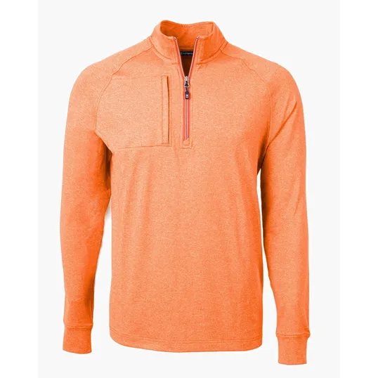 Adapt Recycled Soft Knit Stretch Big & Tall Heathered Quarter Zip Pullover — view 12