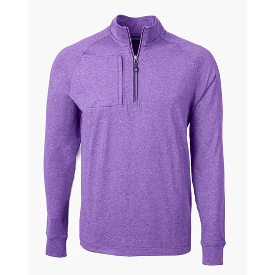 Adapt Recycled Soft Knit Stretch Big & Tall Heathered Quarter Zip Pullover — view 13