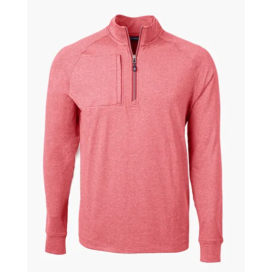 Adapt Recycled Soft Knit Stretch Big & Tall Heathered Quarter Zip Pullover — view 14