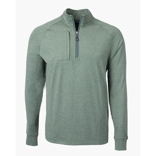 Adapt Recycled Soft Knit Stretch Big & Tall Heathered Quarter Zip Pullover — view 15