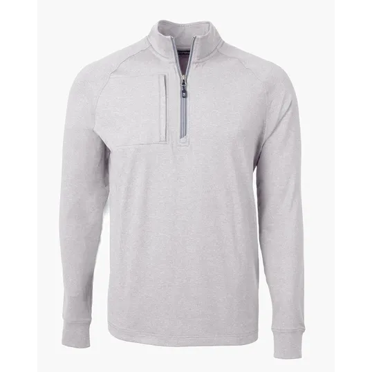 Adapt Recycled Soft Knit Stretch Big & Tall Heathered Quarter Zip Pullover — view 17