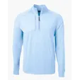 Adapt Recycled Soft Knit Stretch Big & Tall Heathered Quarter Zip Pullover — view 10