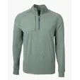 Adapt Recycled Soft Knit Stretch Big & Tall Heathered Quarter Zip Pullover — view 15