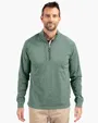 Adapt Recycled Soft Knit Stretch Big & Tall Heathered Quarter Zip Pullover — view 6