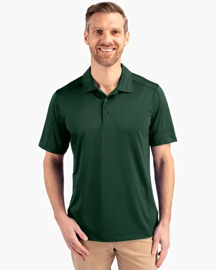 Prospect Recycled Textured Stretch Big & Tall Polo — view 2