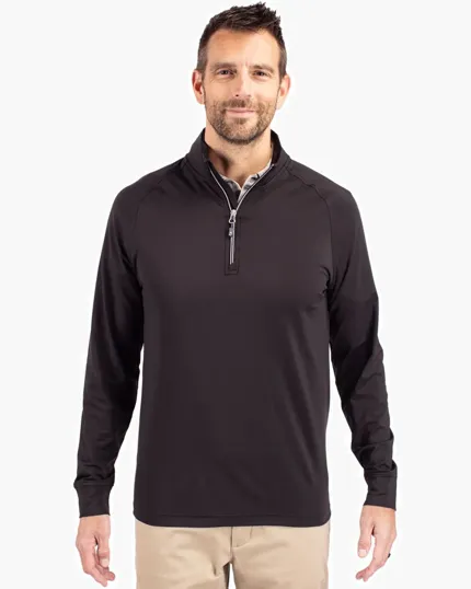 Adapt Recycled Soft Knit Stretch Men's Big & Tall Quarter Zip Pullover
