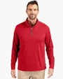 Adapt Recycled Soft Knit Stretch Men's Big & Tall Quarter Zip Pullover — view 4