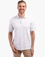 Virtue Recycled Tile Print Featherlight Pique Big & Tall Polo — view 4