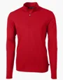 Virtue Recycled Featherlight Pique Men's Big & Tall Quarter Zip Pullover — view 10