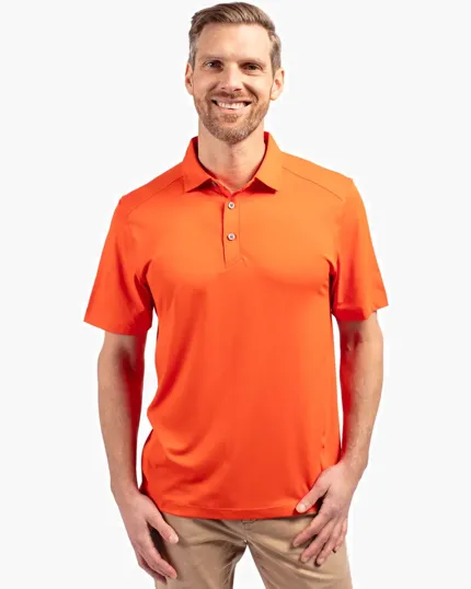 Forge Recycled Four-Way Stretch Men's Big & Tall Polo — view 3