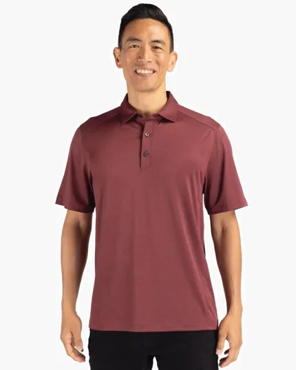 Forge Recycled Four-Way Stretch Men's Big & Tall Polo — view 4