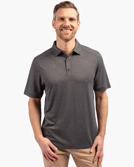 Forge Recycled Four-Way Stretch Men's Big & Tall Polo — view 5