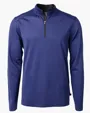 Virtue Recycled Micro Stripe Featherlight Pique Big & Tall Quarter Zip Pullover — view 12