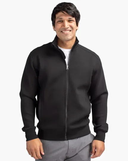 Roam Recycled Buttery-Soft Knit Full Zip Jacket, Big & Tall — view 6