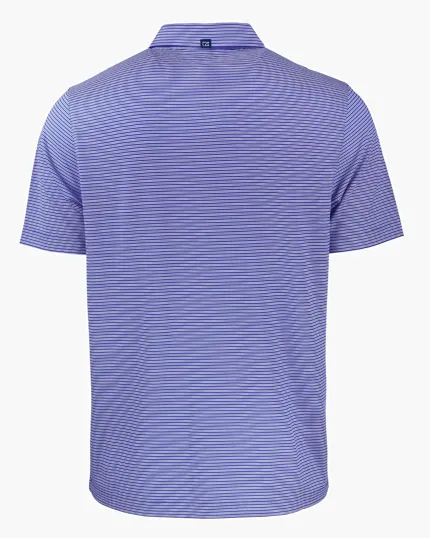 Forge Recycled Double Stripe Four-Way Stretch Men's Big & Tall Polo — view 17