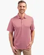 Forge Recycled Double Stripe Four-Way Stretch Men's Big & Tall Polo — view 3