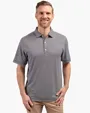 Forge Recycled Double Stripe Four-Way Stretch Men's Big & Tall Polo — view 4