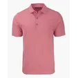 Forge Recycled Heather Stripe Four-Way Stretch Men's Big & Tall Polo — view 9