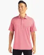 Forge Recycled Heather Stripe Four-Way Stretch Men's Big & Tall Polo — view 3
