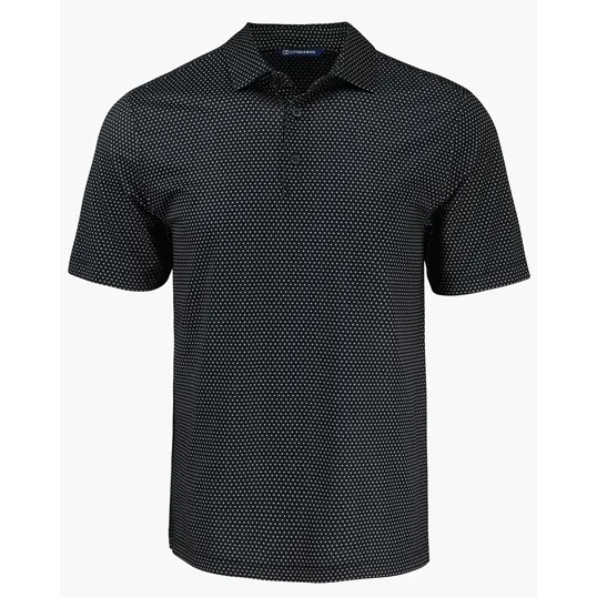 Pike Recycled Shadow Check Print Big & Tall Polo — view 4
