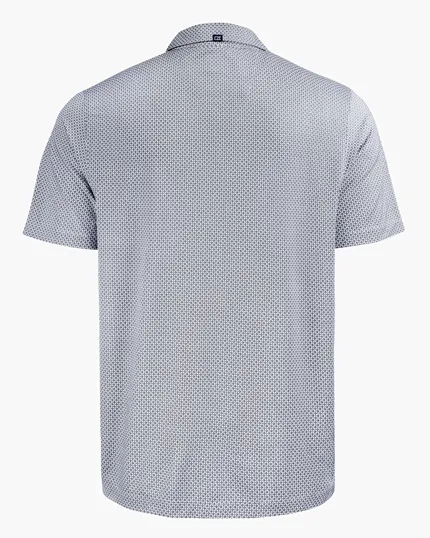 Pike Recycled Diamond Dot Print Men's Big & Tall Polo — view 10