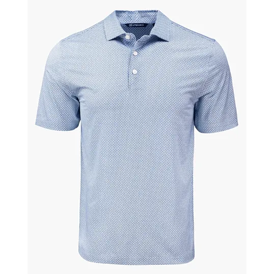 Pike Recycled Diamond Dot Print Men's Big & Tall Polo — view 7