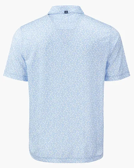 Pike Recycled Flora Print Big & Tall Polo — view 11