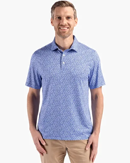 Pike Recycled Flora Print Big & Tall Polo — view 3