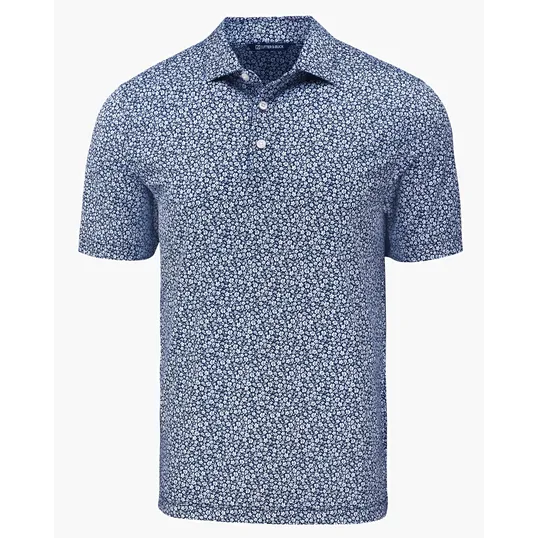 Pike Recycled Flora Print Big & Tall Polo — view 9