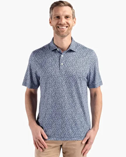 Pike Recycled Flora Print Big & Tall Polo — view 4