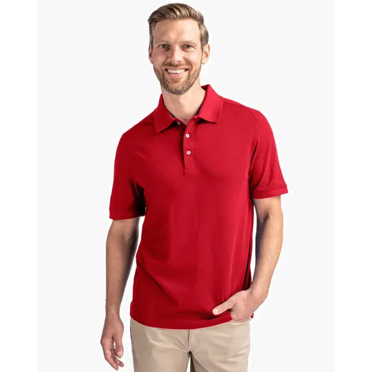 Advantage Epic Confidence Recycled Tri-Blend Pique Big & Tall Polo — view 2