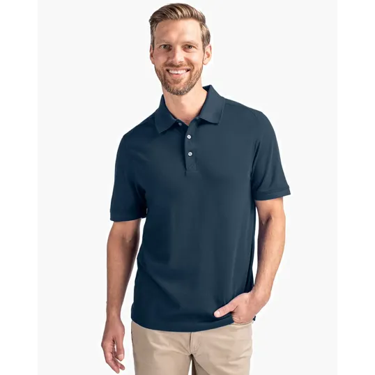 Advantage Epic Confidence Recycled Tri-Blend Pique Big & Tall Polo — view 3