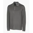 Advantage Recycled Cotton-Blend Pique Long Sleeve Polo, Big & Tall — view 4