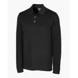 Advantage Recycled Cotton-Blend Pique Long Sleeve Polo, Big & Tall — view 5