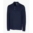 Advantage Recycled Cotton-Blend Pique Long Sleeve Polo, Big & Tall — view 6