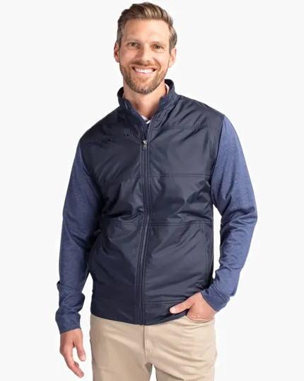 Stealth Recycled Hybrid Quilted Big & Tall Windbreaker Jacket — view 3