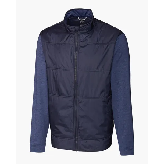 Stealth Recycled Hybrid Quilted Big & Tall Windbreaker Jacket — view 7