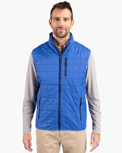 Rainier Recycled Insulated Puffer Men's Big & Tall Full Zip Vest — view 7