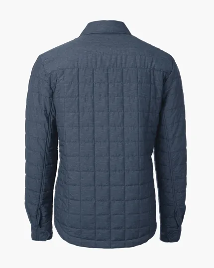Rainier Recycled Insulated Puffer Big & Tall Full Zip Shirt Jacket — view 5
