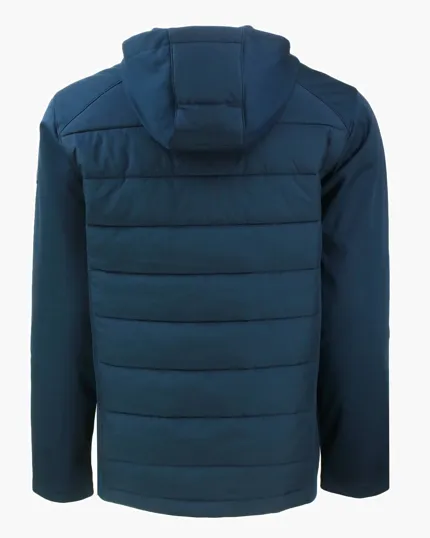 Evoke Recycled Honeycomb Fleece Men's Big & Tall Hybrid Full Zip Jacket — view 9
