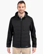 Evoke Recycled Honeycomb Fleece Men's Big & Tall Hybrid Full Zip Jacket