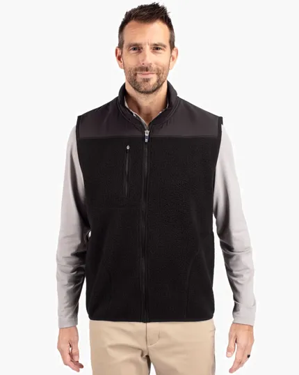 Cascade Epic Comfort Recycled Sherpa Fleece Full Zip Vest