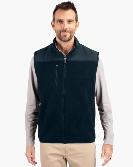 Cascade Epic Comfort Recycled Sherpa Fleece Full Zip Vest — view 2