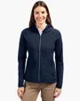 Adapt Recycled Soft Knit Stretch Womens Hybrid Full Zip Jacket — view 2