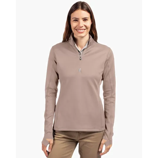 Traverse Recycled Smooth Stretch Women's Quarter Zip Pullover — view 35