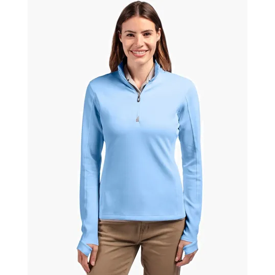 Traverse Recycled Smooth Stretch Women's Quarter Zip Pullover — view 40