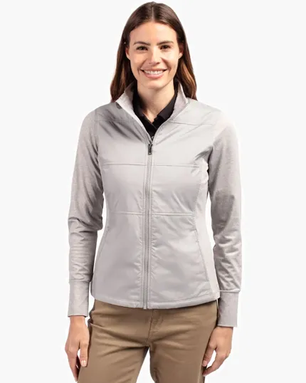 Stealth Recycled Hybrid Quilted Women's Windbreaker Jacket — view 3