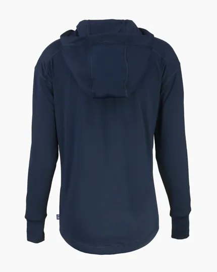 Daybreak Recycled Womens Half Zip Hooded Pullover — view 12